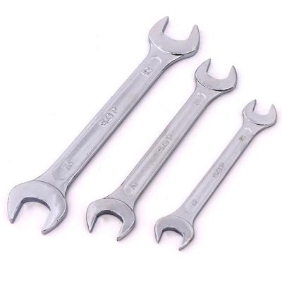 China CR-V RH-2206 / RH-2230 Double Open End Wrench Drop Forged Wrench High Carbon Steel Model for sale