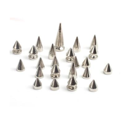 China High Quality Silver Punk Rock Steel Spike Studs Spots DIY Screw Bullet Rivet for sale