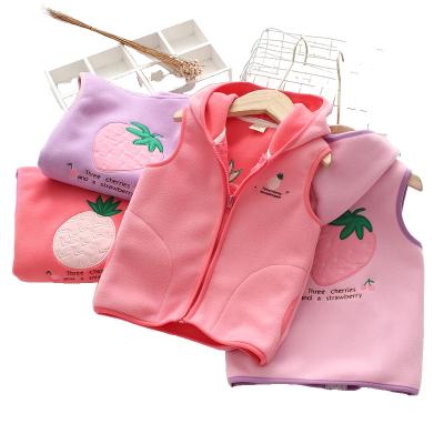 China Viable Fleece Vest Spring Use Children's Cartoon Baby Sleeveless Vest Top Spring And Autumn Dress Fleece Girls Invest for sale