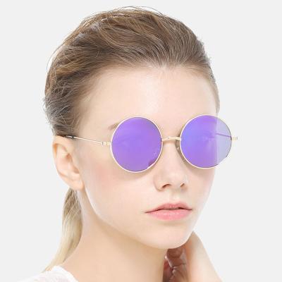 China Hot Wholesale Fashion Sun Glasses Amazon Sunglasses Ladies Women Fashion Round Frame Polarized Sol Nits mujer for sale