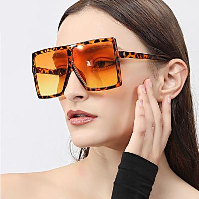 China 2020 Fashion Sunglasses Big Frame Square Shape New Colors Oversized Sunglass 2021 for sale