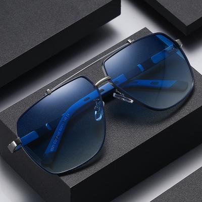 China Fashion sunglasses 2021 new fashion men's polarized sunglasses two big color frame spring sunglasses for sale