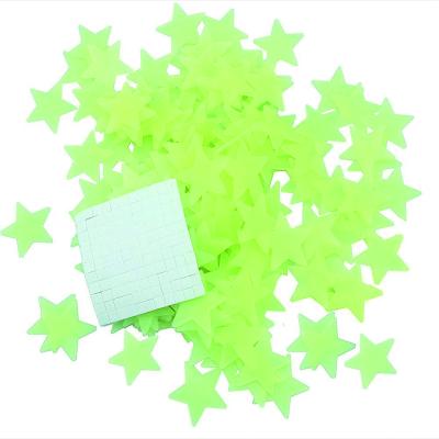 China Decoration Decorative Door Sticker Luminous Glow in the Dark Star Sticker for sale