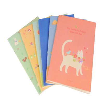 China Mini Kraft School Student Cute Mini Stitched Saddle Stitch Notebook for sale