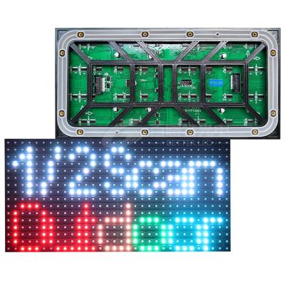 China Outdoor Full Color P10 LED Screen Panel Module 320*160mm 32*16pixels 1/2 Scan SMD3535 RGB P10 LED Display Panel Module for sale