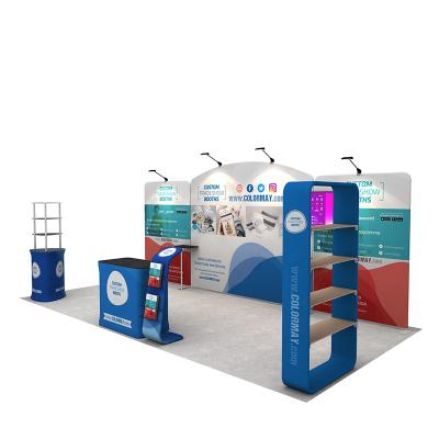 China Advertising Trade Show Backdrop Wall Booth Aluminum Exhibition Booth Rack Exhibit Display for sale