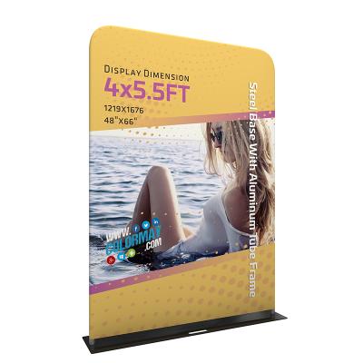 China Advertising Upright Aluminum Banner Display Stand Frame Tension Fabric Banner Stands Backdrop for sale