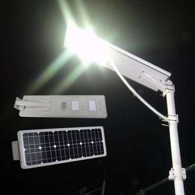 China Residential Super Bright Battery Powered Motion Sensor Led Light 60w All In One Solar Street Light for sale