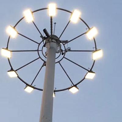 China High Quality Square Mast Lighting Pole 30m High 250 Watt Led Flood Light For Soccer Field for sale