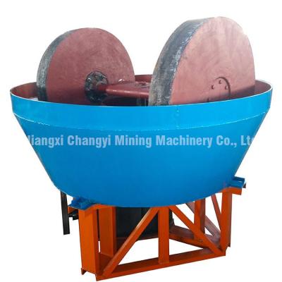 China New Double Made Gold Ore Roller Mill And Crusher Made Of Mixing Grinding Wet Pan Mill For Sale for sale