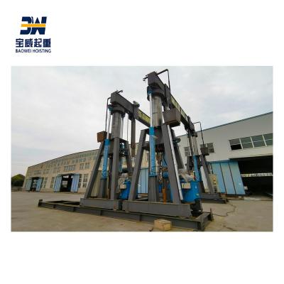 China Hydraulic Gantry Crane 400ton For Sale With 4 Jacks For Tunnel Structure Lifting for sale