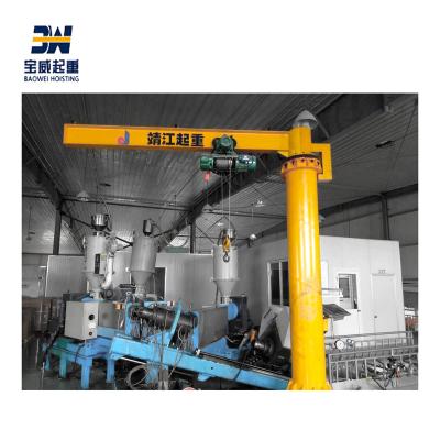 China Jib Crane Popular Cantilever Arm 2 Ton Swing Jib Crane Supporting With Pneumatic Mechanism for sale