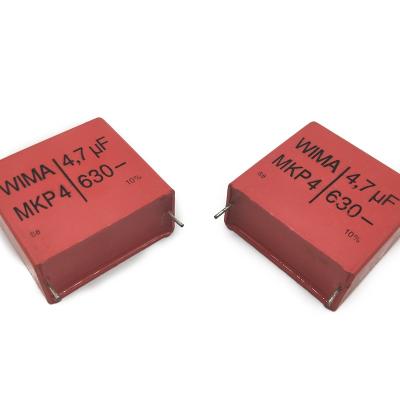 China MKP4J044707G00MSSD high frequency film capacitor wima polyester 5% MKP4 4.7UF 630V 630VDC for sale