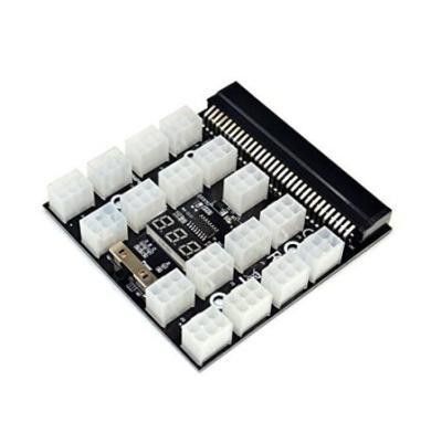 China server power supply 17 port breakout panel 6PIN pcie 12V video card breakout board VER006S adapter ATX64P6-N04 for sale