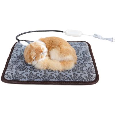 China Factory Adjustable Heating Pad Waterproof for Cat Puppy Dog Electric Warm Mat Bed Waterproof Pet Mat Bite-Resistant Wire for sale