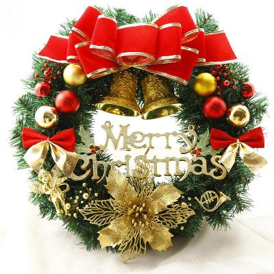 China Christmas Garland 30/40/50/60CM Christmas Decorations Door Rattan Ring Garland Hanging Mall Arrangement for sale