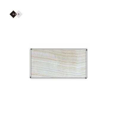 China Modern Huashow White Marble Marmala Onyx Slabs Wall Cladding Inner Design Dinning Table Vanity Tops Island Top for sale