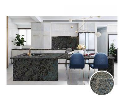 China Modern Good Quality Polished Hotel House Rectified High Gloss Interior Floor Porcelain Tile Blue Design Granite Marble for sale