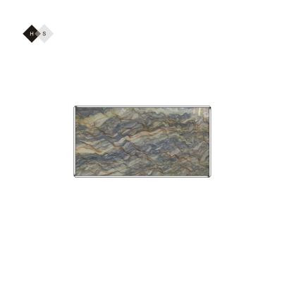 China Modern Huashow Luxury Silk Road Quartzite veneer sheet for villa hotel project wall decor bathroom shower for sale