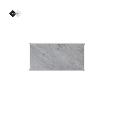 China Modern Huashow Marmo Marble Big Slabs Bianco Carara White Cut To Size Interior Wall tile trim Covering for sale