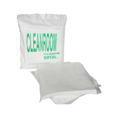 China Nonwovencleanroom Polyester Cleanroom Wiper Car Stocked Cleaning Lint Free Cleaning Cloth for sale