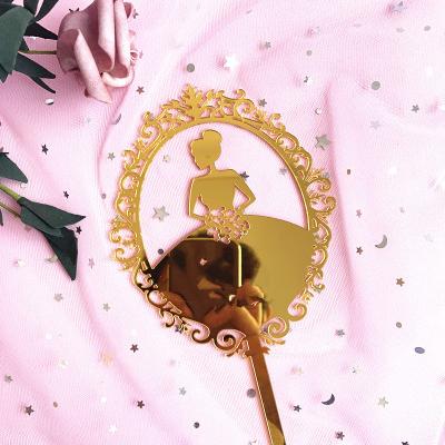 China Fashional New Product Ins Style Little Princess Princess Decorating Acrylic Cake Topper for sale