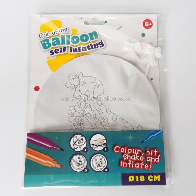 China Factory Self-inflated OEM Accepted Self Inflated Foil Balloons Set With Cup Stick For Kids Gift DIY for sale