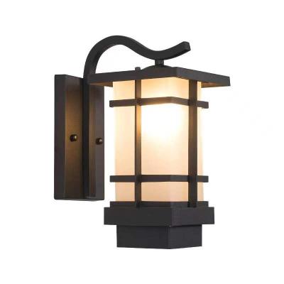 China Industrial Modern Garden Led Wall Lights Outdoor Porcelain Fixture Black Vintage Lantern External Wall Lamp for sale