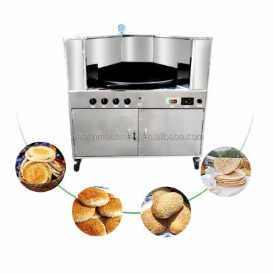 China Hotels Grain Product Making Machinery Small Rotary Arabic Pita Bread Oven for sale