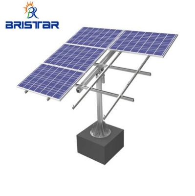 China Solar Panel Installation BRISTAR PV hot dip galvanized ground panel pole screw solar pile anchor racking system for sale