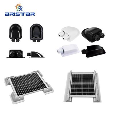 China RV BRISTAR Solar RV flat roof mounts plastic PV ABS Panel drilling caravan bracket ballast system for sale