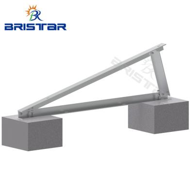 China Pv Mounting System BRISTAR Aluminium Concrete Flat Roof Solar  Panel Bracket PV Ballasted Solar Mount for sale