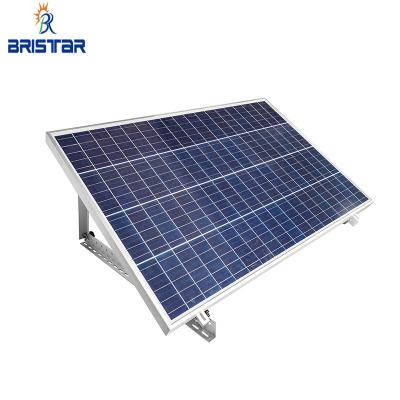 China Solar Panel Installation BRISTAR solar ballasted roof triangle mount flat jointer PV panel mounting bracket structure for concrete roof system for sale