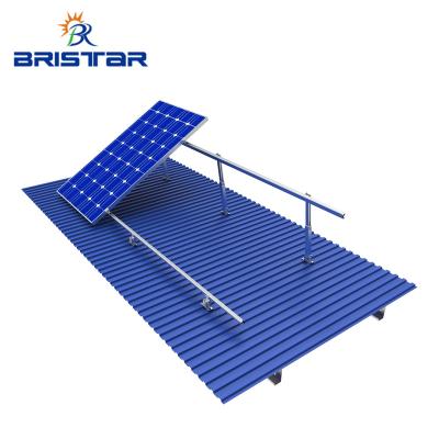 China Pv Mounting System BRISTAR Aluminum Adjustable Solar Mounting Brackets Solar Panel Front Leg And Rear Leg PV Racking Support for sale