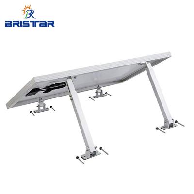 China Pv Mounting System BRISTAR Solar Flat Roof PV Mounted Structure Adjustable Angle Solar Panel Bracket Front Leg and Rear Leg for sale