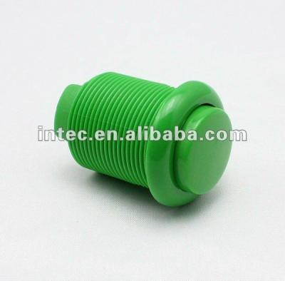 China 28mm Push Button Flat Top Push Button Switch Big Green Plastic Mechanical Momentary Game Accessories for sale