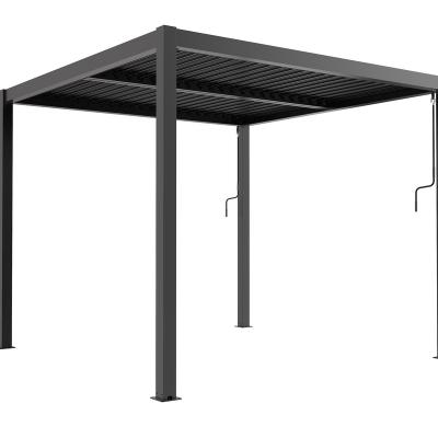 China Easily Assembled Aluminum Bioclimatic Pergola from Hooeasy&Homey with RGB Lighting for sale