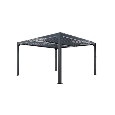 China Hooeasy&Homey Easily Assembled Outdoor Aluminum Waterproof Canopy Roof Cover Gazebo Pergola for sale