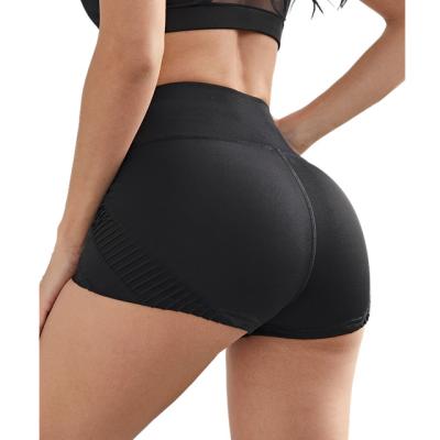 China Summer Breathable Mesh Express Trade Export Amazon Pocket Waist Hip Yoga Stitching Briefs High Three Hot Pants for sale