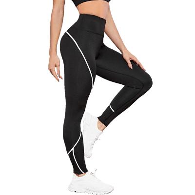 China 2022 Hot Sale Workout Gym Athleisure Sport Wear Breathable High Waist Fitness Gaiters Printing Women Yoga Pants With Pockets for sale