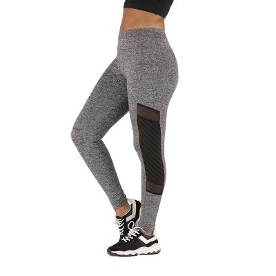 China 2022 Hip Sprlicing Women's High Classic Mesh Style Solid Color Pants Solid Color Yoga Pants Sports Fitness Gym Breathable Gaiters for sale