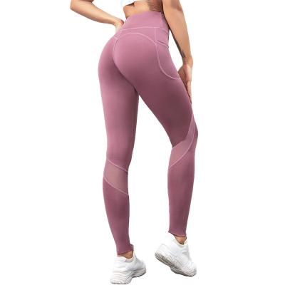 China 2021 NEW Hot Selling Breathable Border Yoga Leggings Pants Gym Leggings Woman High Waist Sports Bottom Suppliers for sale