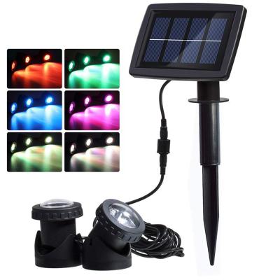 China Garden Pond Lights Remote Control Submersible Lamp IP68 Bottom Water Aquarium Spot Light for sale