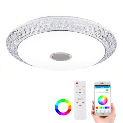 China Modern LED Ceiling Lights APP 36W Music Light Bedroom Lamps Modern Home Lighting Smart Ceiling Lamp for sale