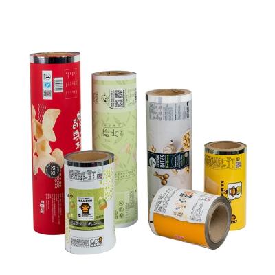 China Moisture Proof Cookie Ingots Bag Film Bonded BOPP Laminates Film For Different Size Cookie Snacks Pizzas Food Roll Stock for sale