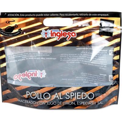 China Reusable Microwave Oven Packaging Bags For Hot Roast Chicken Packing With Haze-Proof Handle And Zipper for sale