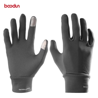 China BOODUN Comfortable/Breathable/Sensitive Touch Screen Sanding Full Finger Gloves Touch Screen Working Cycling Gloves for sale