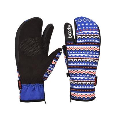 China Thin Windproof Skiing Gloves/Best Design Women Waterproof/Comfortable/Wearproof Ladies Heated Snowboarding Gloves for sale