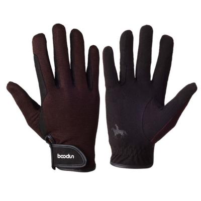 China Comfortable boodun full finger suitable for protecting riding horse gloves for sale