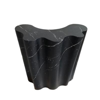 China Modern nature stone coffee table high quality natural marble black coffee table black coffee table for sale